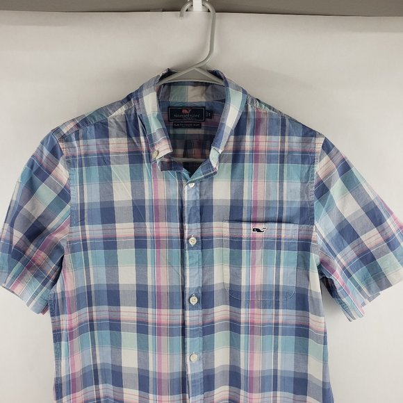 Vineyard Vines slim fit tucker shirt. short sleeve button down. small - Picture 3 of 6